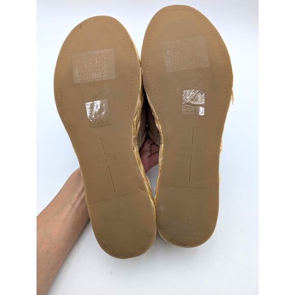 Dolce Vita Chavi Platform Slide Sandal Open Toe Women's Sand Leather Size US10 - Picture 8 of 12